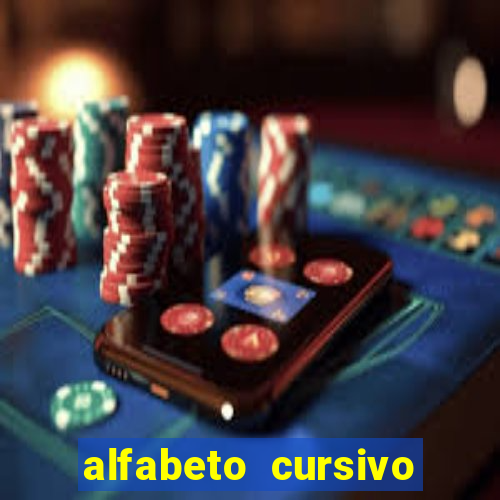 alfabeto cursivo para treinar caligrafia